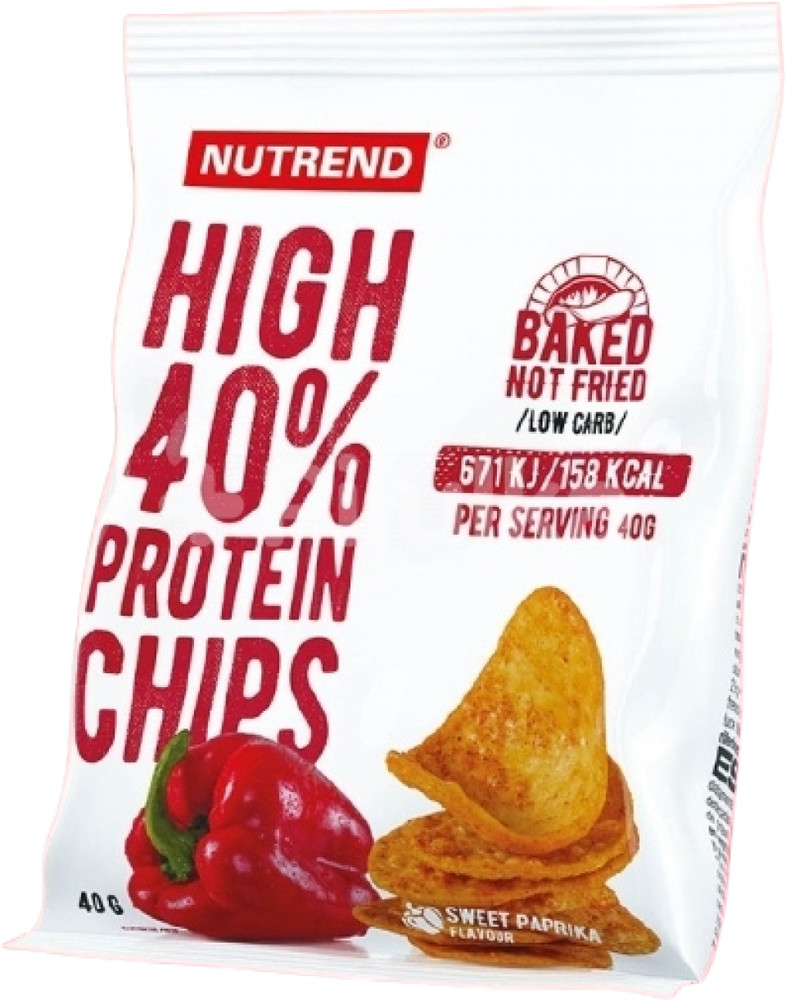 HIGH PROTEIN CHIPS Nutrend 40g [Slané fit dobroty] neonka.sk
